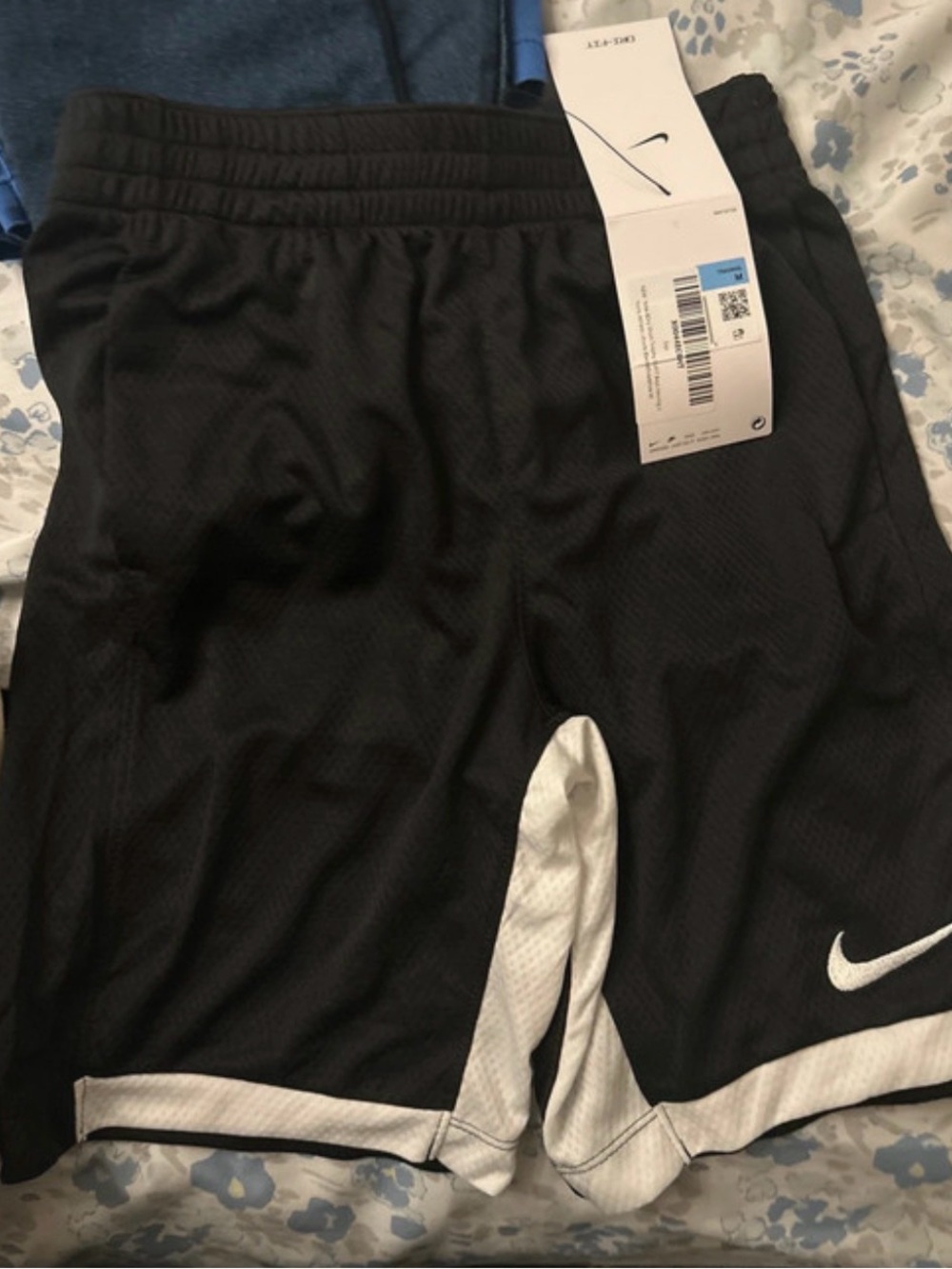Nike Black Shorts with White Accent Boys' Athletic Shorts